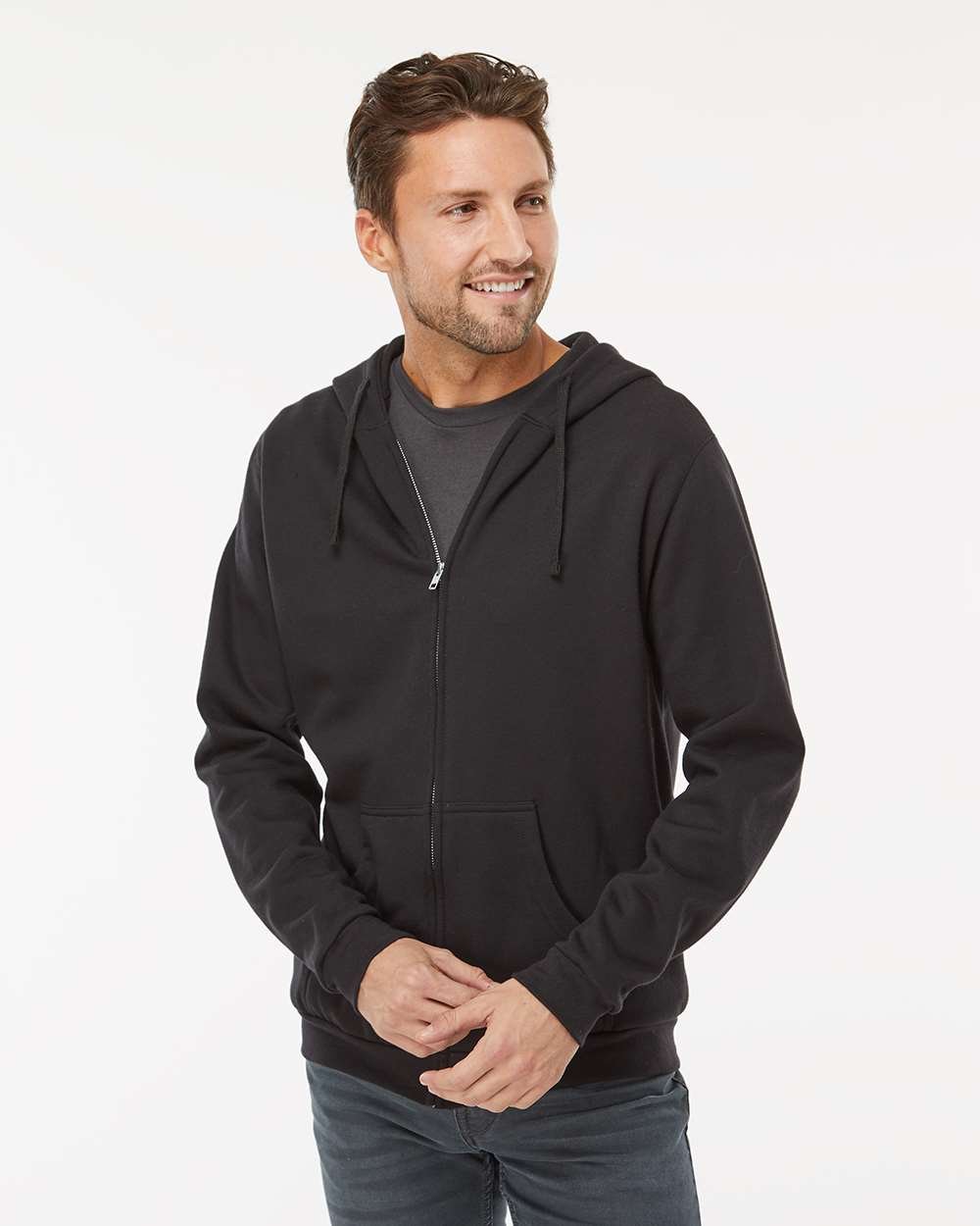 Unisex Zipper Fleece Hoodiee